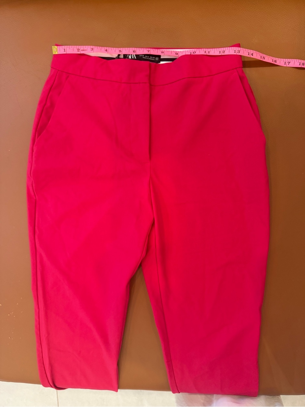 ZARA Hot Pink Tailored Blazer + Matching Pants Set XS / US 2 Power Suit - Picture 6 of 6
